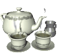 Teapot with cups